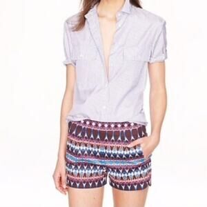 J. Crew Geometric Shorts